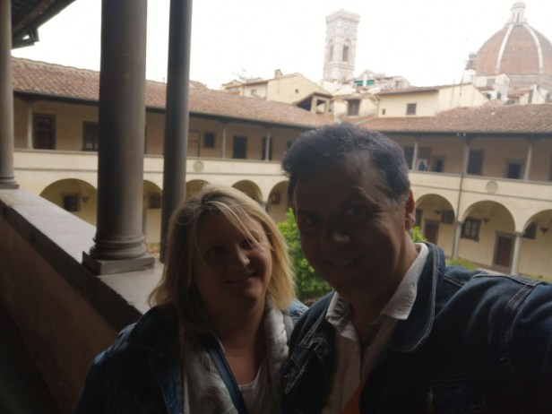 pareja - florencia - viaje - palacio