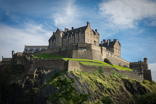 castillo - edimburgo - escocia - roca