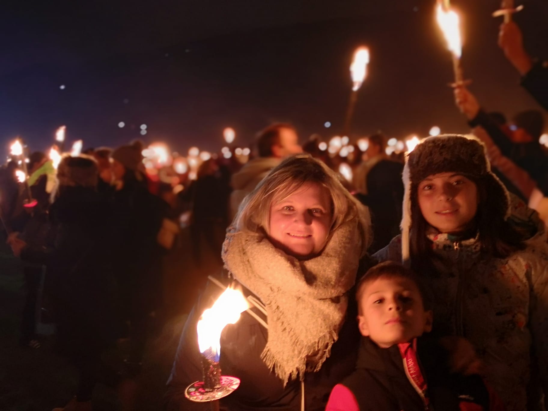 antorchas - edimburgo - personas - fuego