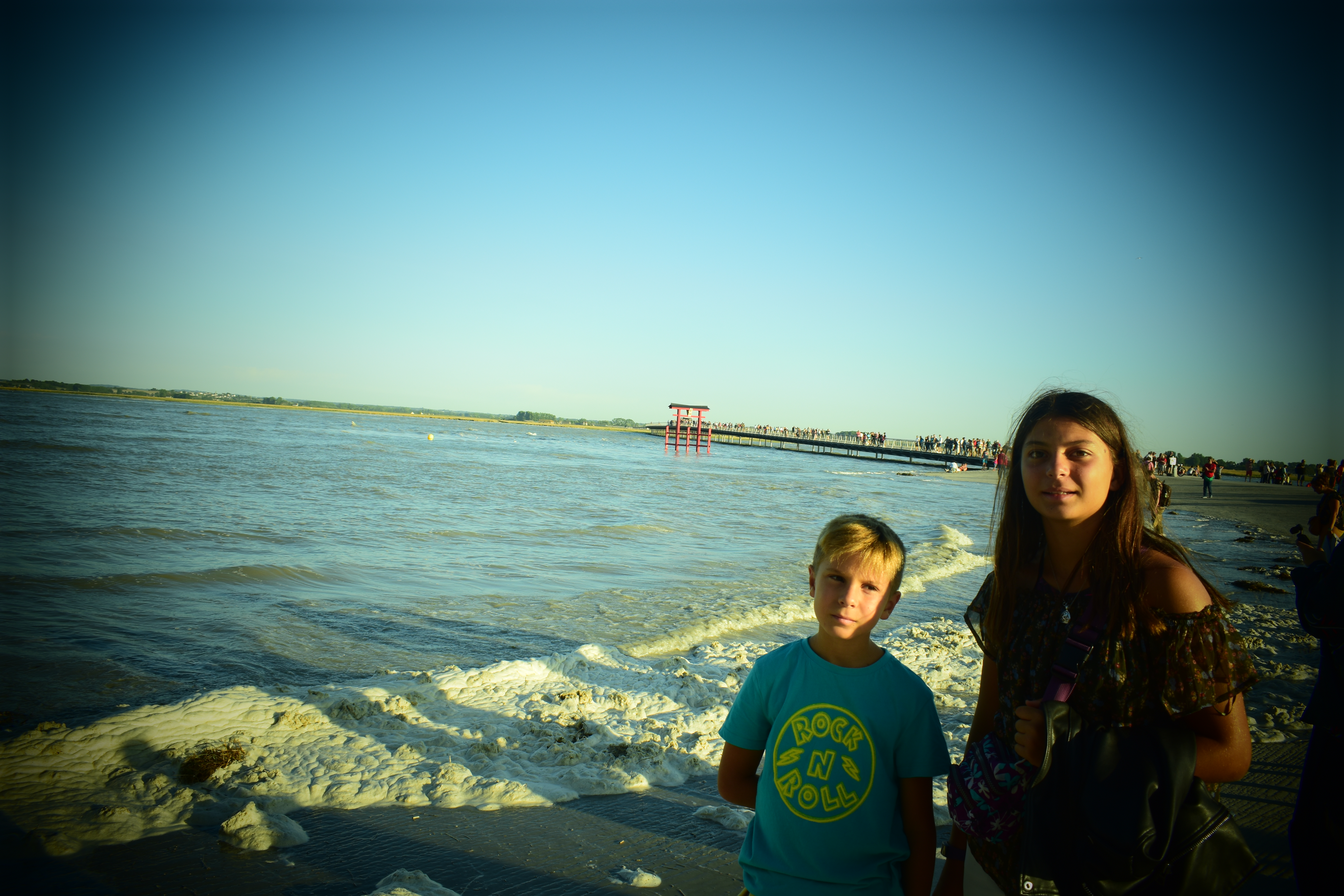mont saint michel - niños - playa - arena