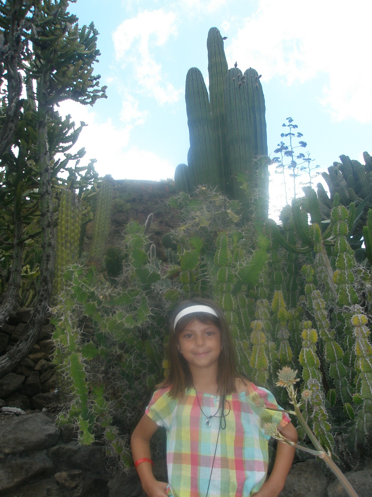 catus - plantas - niña -