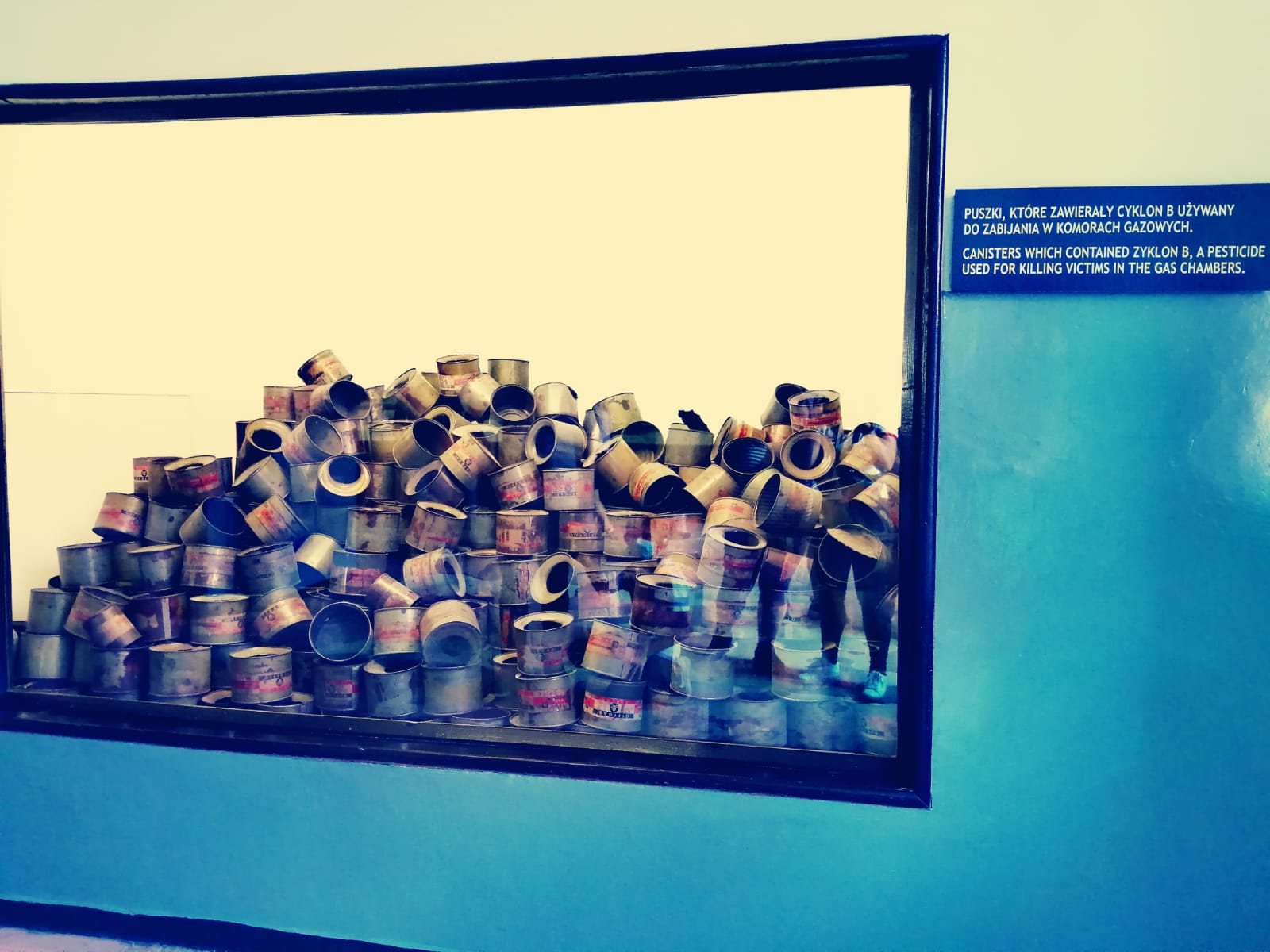 ventana - escaparate - botes de gas