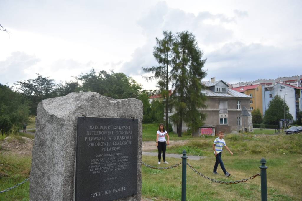 monumento . monolito - piedra - cracovia